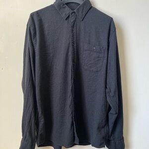 Faherty Men's Black Button-Up Shirt